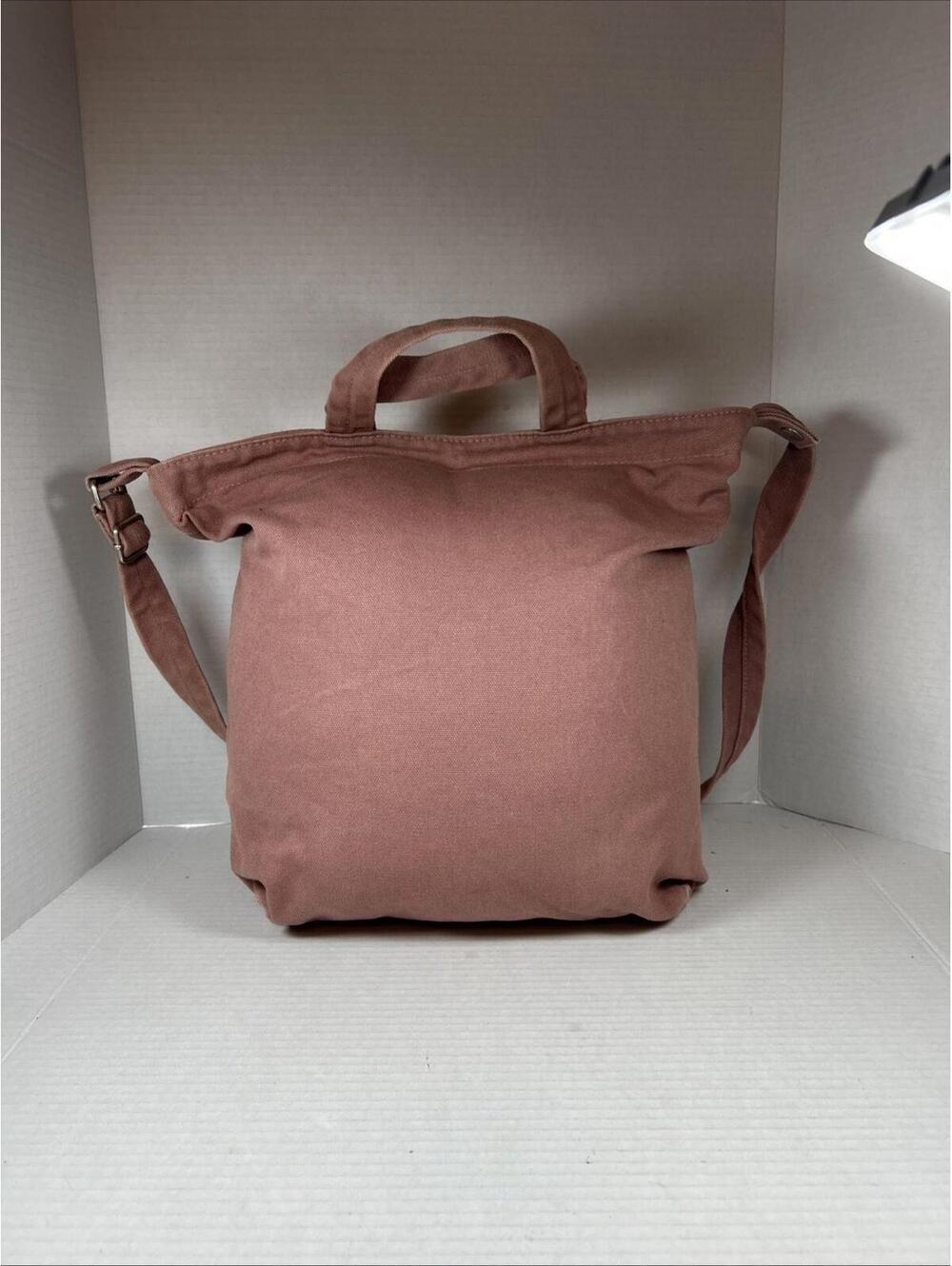 Baggu Canvas Duck Bag Pink Blush Adjustable Strap Minimalist